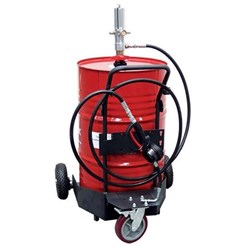 205L Mobile 3 Wheel Trolley Kit - 1:1 Ratio Pump, Metered Coolant Gun
