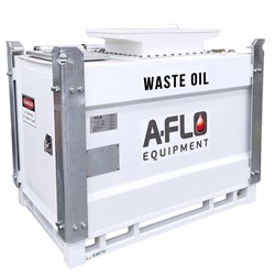 2000L Self Bunded Waste Oil Cube with Large Tray
