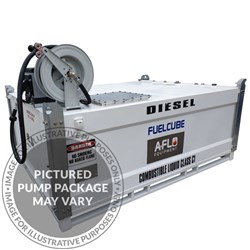 EX RENTAL - 4,500L Fuelcube c/w 240V Diesel Transfer Pump Kit 80LPM, 4m Hose and Fuel Filter