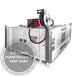 FUELCUBE 6000L Fitted w/ 240V BSmart Diesel Fuel Management Bowser Kit and 10m Hose Reel