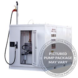 Fuelbox 10K Litre w/ Single Hose Standard 240V 100L/min Pump Package and Fluidlink Micro FMS