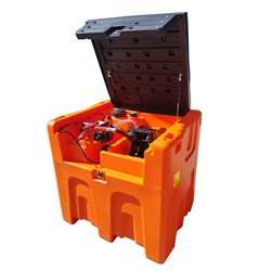600L Square Diesel Tank 12V w. Hose Reels