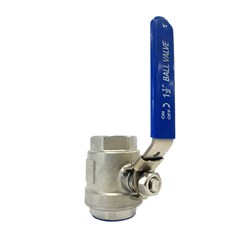 Stainless Steel 1-1/2" Lockable 2pce Ball Valve
