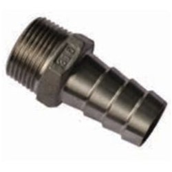 Stainless Steel 3/4" Hose Barb x 1" BSP Thread
