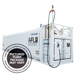 Fueltainer FT13 Self Bunded Diesel Tank SFL 13,350L - 2991L X 2438W X 2896H fitted with Fluidlink Micro Single Hose Pump Packagea