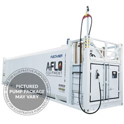 Fueltainer FT30 Diesel Tank fitted with Single Hose Hi Flow 1.5HP Sub Pump Package and Fluidtrack Fuel Management System