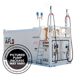 Fueltainer FT68 Self Bunded Diesel Tank fitted with Single Hose Hi Flow 1.5HP Sub Pump Package and Fluidlink AFM Fuel Management System