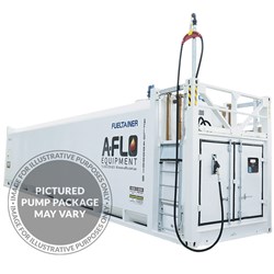 Fueltainer FT68 Self Bunded Diesel Tank fitted with Single Hose Hi Flow 1.5HP Sub Pump Package and Fluidtrack Fuel Management System