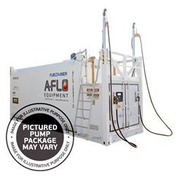 Fueltainer FT9/2.5 Diesel/AdBlue Combo Tank (Diesel SFL 9,200L, Adblue SFL 2,550L) fitted with Fluidtrack FMS, Diesel Single Hose and Adblue Single Hose Pump Package