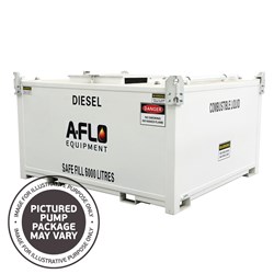 6000L Diesel GENCUBE w/ 12V Pump 56LPM, 4m Hose