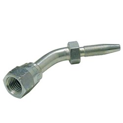 ULTAFLO JIC Reusable hose end for 8.3mm hose-45 deg