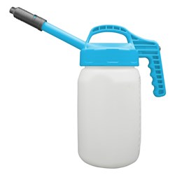 LUBESMART 3L Oil Jug w/ Stretch Spout Lid - Light Blue