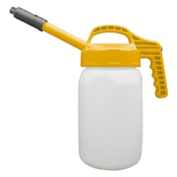 LUBESMART 3L Oil Jug w/ Stretch Spout Lid - Yellow