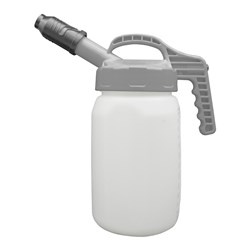 LUBESMART 3L Oil Jug w/ Stumpy Spout Lid - Grey