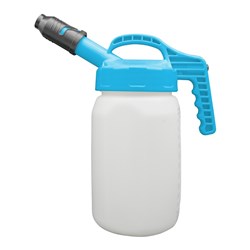 LUBESMART 3L Oil Jug w/ Stumpy Spout Lid - Light Blue