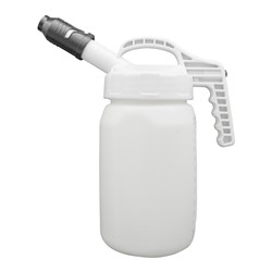 LUBESMART 3L Oil Jug w/ Stumpy Spout Lid - White