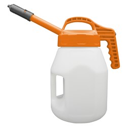 LUBESMART 5L Oil Jug w/ Mini Spout Lid - Orange
