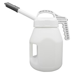 LUBESMART 5L Oil Jug w/ Mini Spout Lid - White