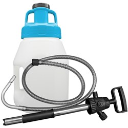 LUBESMART 5L Oil Jug w/ Utility Lid & Pump - Light Blue