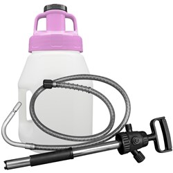 LUBESMART 5L Oil Jug w/ Utility Lid & Pump - Pink