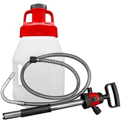 LUBESMART 5L Oil Jug w/ Utility Lid & Pump - Red