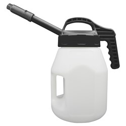 LUBESMART 5L Oil Jug w/ Stretch Spout Lid - Black