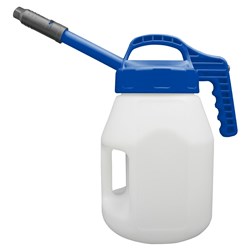 LUBESMART 5L Oil Jug w/ Stretch Spout Lid - Dark Blue