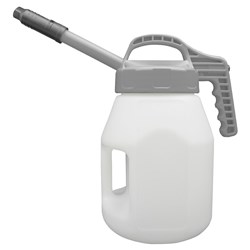 LUBESMART 5L Oil Jug w/ Stretch Spout Lid - Grey