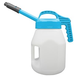 LUBESMART 5L Oil Jug w/ Stretch Spout Lid - Light Blue