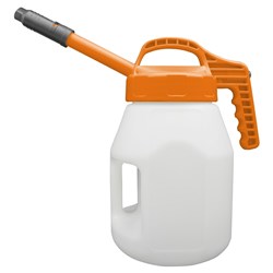 LUBESMART 5L Oil Jug w/ Stretch Spout Lid - Orange