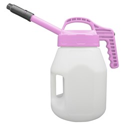 LUBESMART 5L Oil Jug w/ Stretch Spout Lid - Pink
