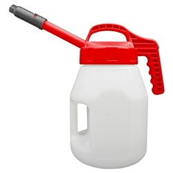 LUBESMART 5L Oil Jug w/ Stretch Spout Lid - Red