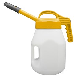 LUBESMART 5L Oil Jug w/ Stretch Spout Lid - Yellow