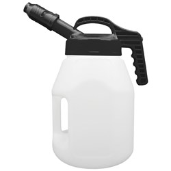 LUBESMART 5L Oil Jug w/ Stumpy Spout Lid - Black