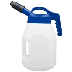 LUBESMART 5L Oil Jug w/ Stumpy Spout Lid - Dark Blue