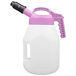 LUBESMART 5L Oil Jug w/ Stumpy Spout Lid - Pink