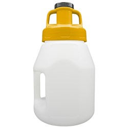 LUBESMART 5L Oil Jug w/ Utility Lid - Yellow