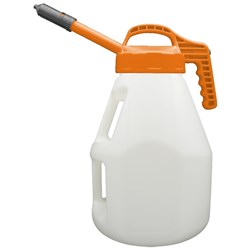 LUBESMART 10L Oil Jug w/ Mini Spout Lid - Orange