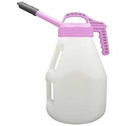 LUBESMART 10L Oil Jug w/ Mini Spout Lid - Pink