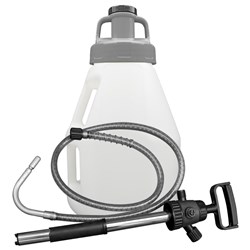 LUBESMART 10L Oil Jug w/ Utility Lid & Pump - Grey