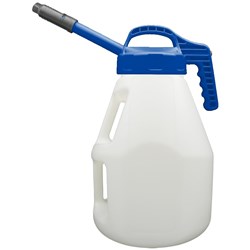 LUBESMART 10L Oil Jug w/ Stretch Spout Lid - Dark Blue