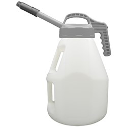 LUBESMART 10L Oil Jug w/ Stretch Spout Lid - Grey