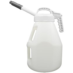 LUBESMART 10L Oil Jug w/ Stretch  Spout Lid - White