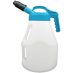 LUBESMART 10L Oil Jug w/ Stumpy Spout Lid - Light Blue