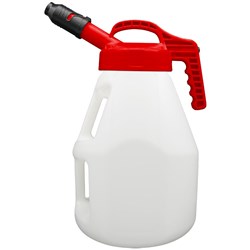 LUBESMART 10L Oil Jug w/ Stumpy Spout Lid - Red