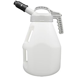 LUBESMART 10L Oil Jug w/ Stumpy Spout Lid - White