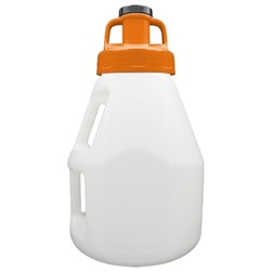 LUBESMART 10L Oil Jug w/ Utility Lid - Orange