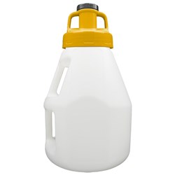 LUBESMART 10L Oil Jug w/ Utility Lid - Yellow