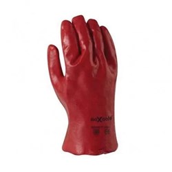 27cm Red PVC Gauntlets (One Size Fits All) - 1 of