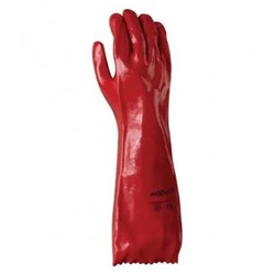 45cm Red PVC Gauntlets (One Size Fits All) - 1 of